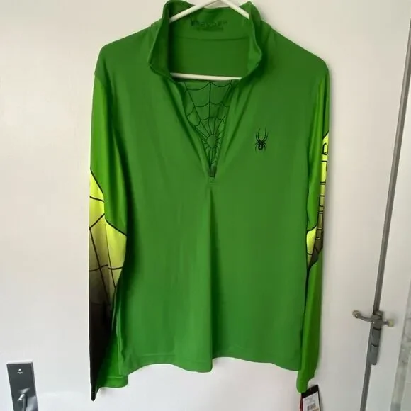 Spyder Men’s Webstrong fast dry long sleeve base layer shirt - Picture 3 of 10